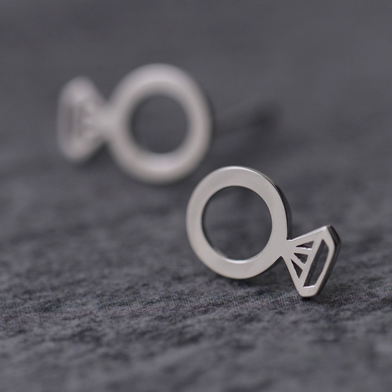 Bông Tai Tròn Đính Kim Cương Sáng Tạo Thời Trang Cho Nữ