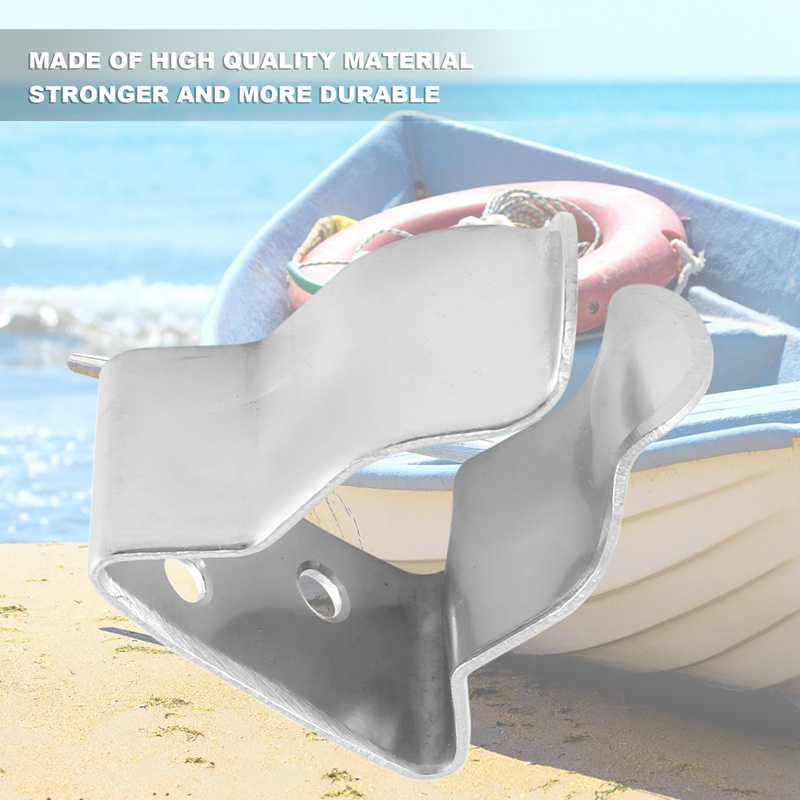 Set 4 Móc Kẹp Giữ Lò Xo Bằng Thép Không Gỉ Cho Tàu Thuyền