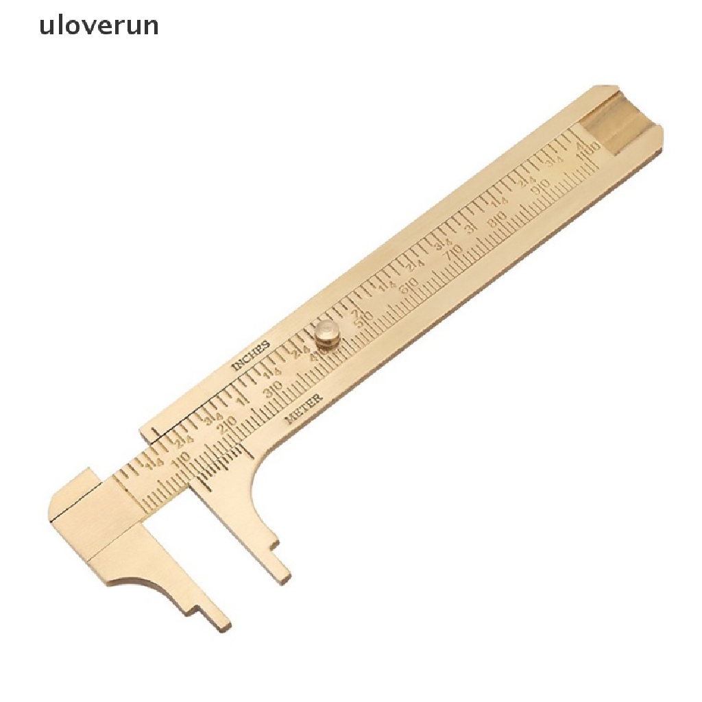 Thước Cặp Mini 80 / 100mm Bằng Đồng Thau Bỏ Túi Tiện Dụng