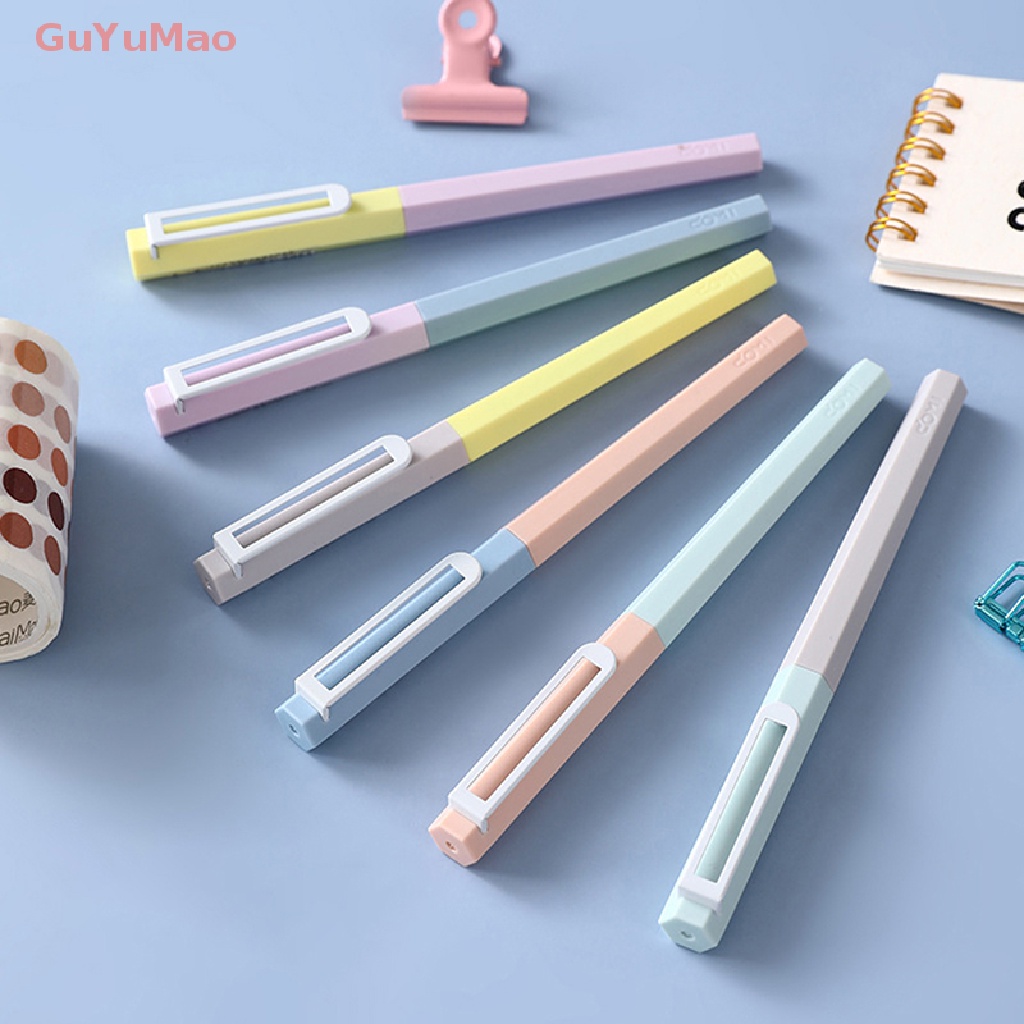 Bút Bi Mực Đen Ngòi 0.5mm Hình Lục Giác Dễ Thương