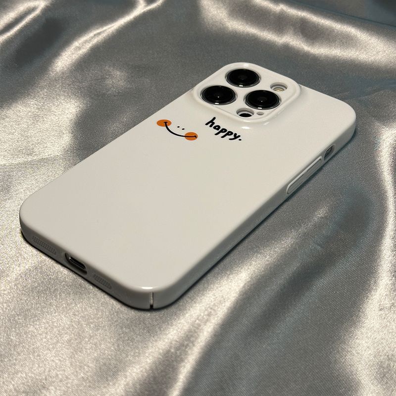 🔹Ốp Điện Thoại Cứng Hình Mặt Cười + Phim Tiếng Anh Đơn Giản Thời Trang Cho Niche 1114pro8P Iphone13 / Y3IX 7