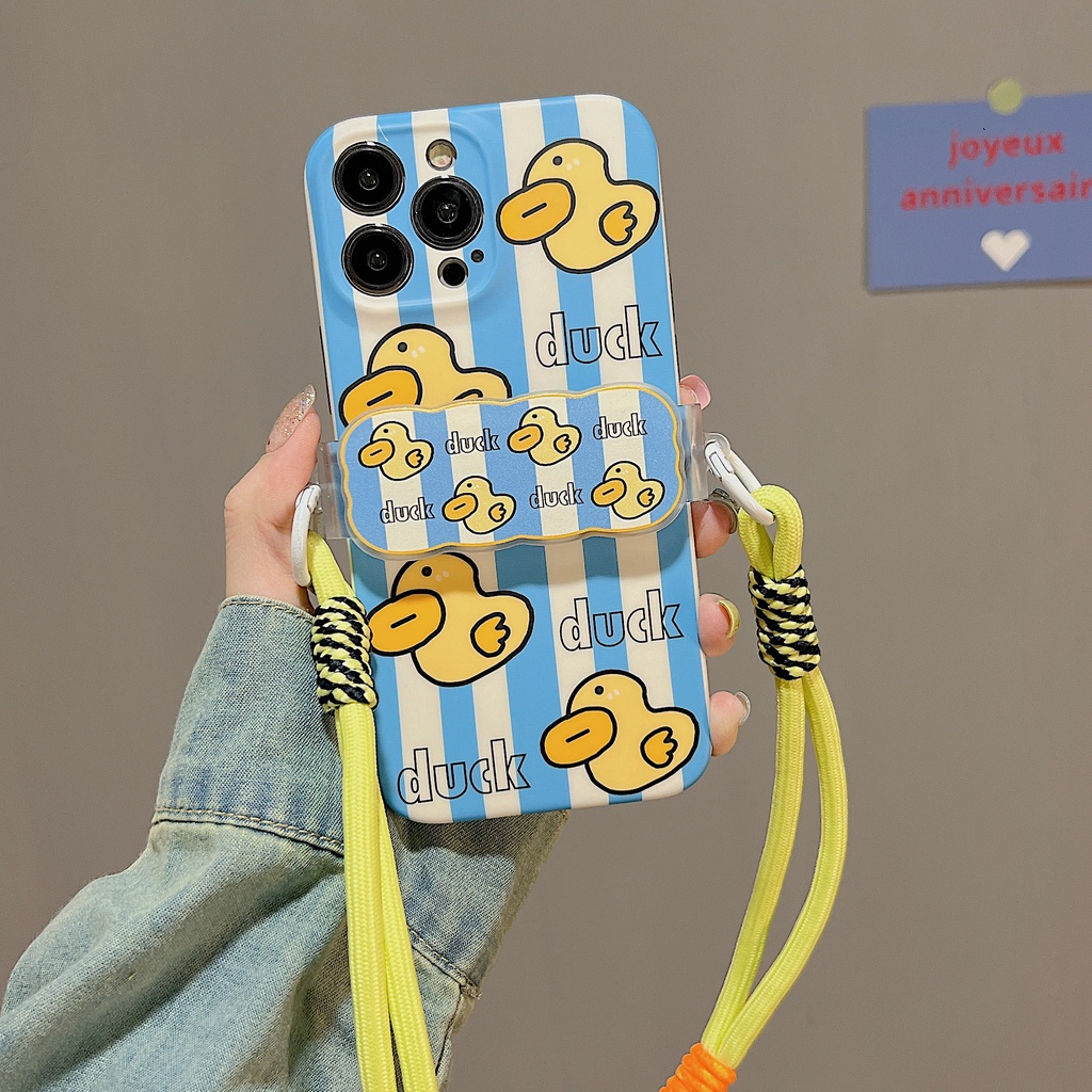 Ốp Điện Thoại TPU Dẻo Họa Tiết Hoạt Hình Chú Gấu Kèm Kẹp Chống Rơi Cho iphone 12 14 13 11 Pro Max