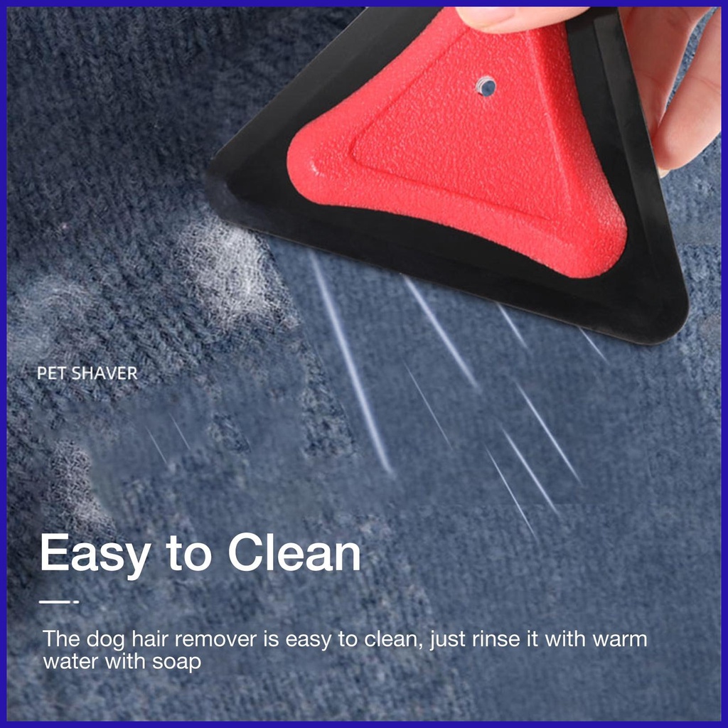 Bàn Chải Loại Bỏ Lông Thú Cưng Hình Tam Giác Làm Sạch Sâu Cho Xe Hơi