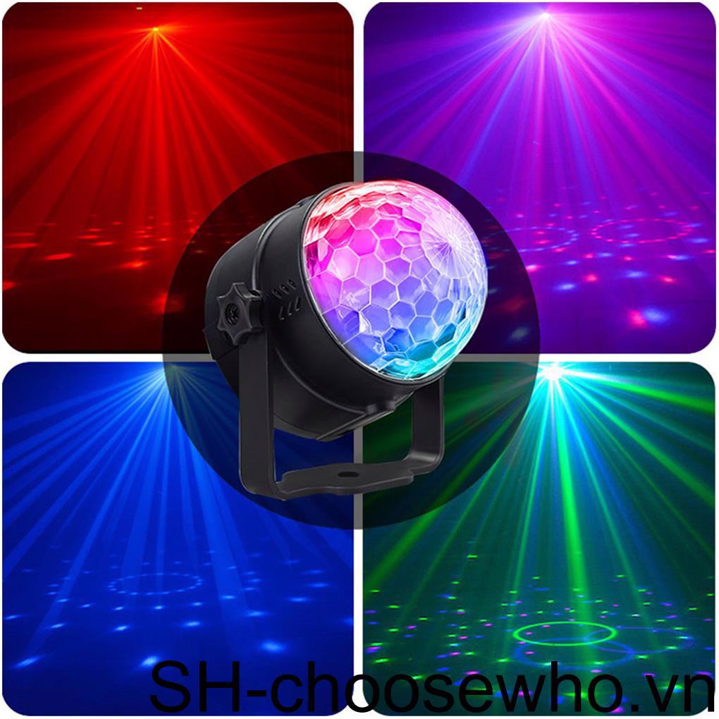 Đèn LED Disco Hình Quả Cầu Xoay Được Có Âm Thanh