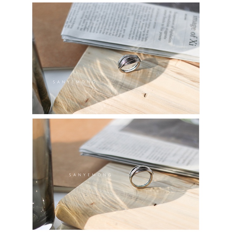 Nhẫn Hở Mạ Bạc 925 Phong Cách Thái Lan Độc Đáo Thời Trang