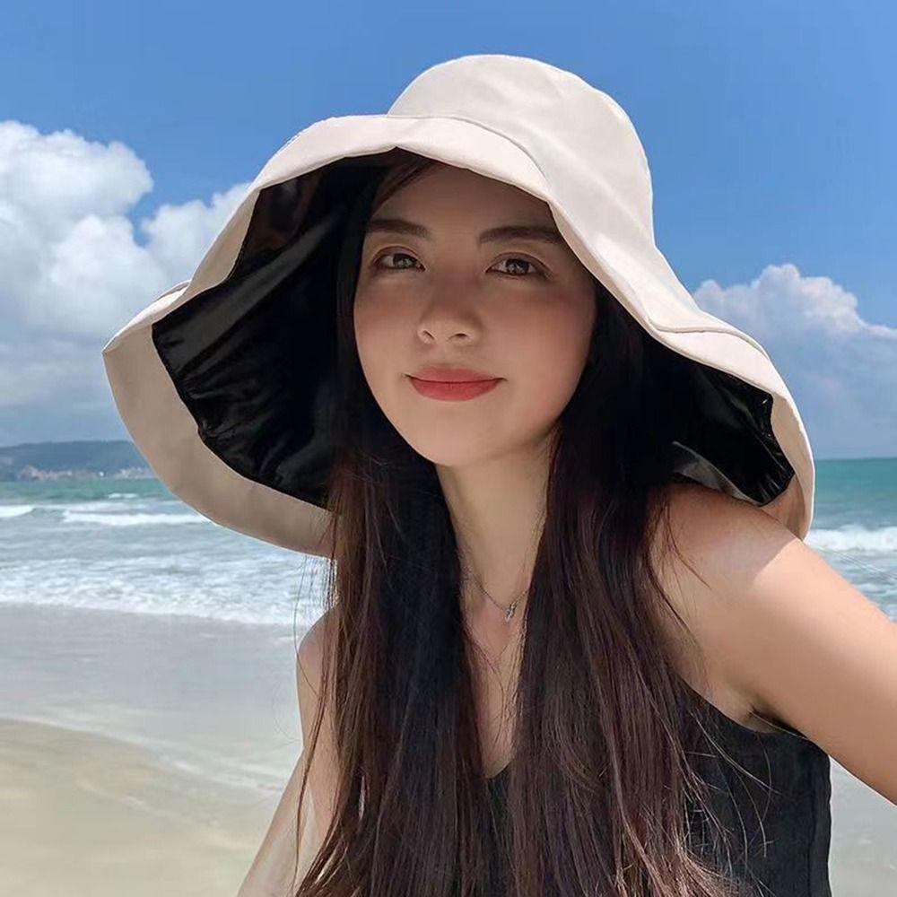 Nón Vành Rộng Màu Trơn Thời Trang Dành Cho Nữ