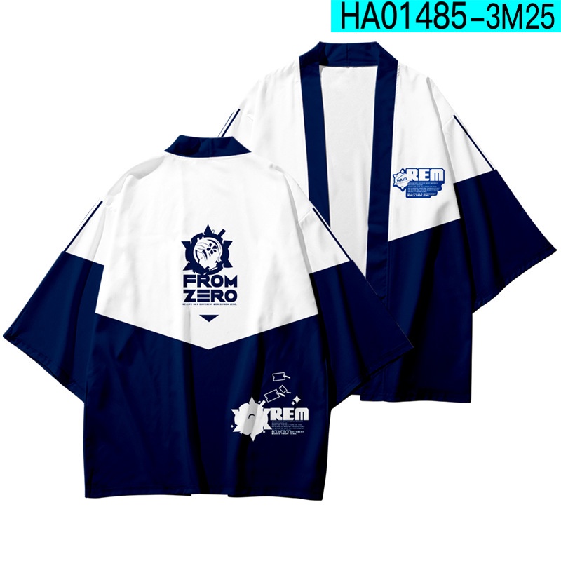 Áo Khoác Kimono Hóa Trang Emilia Rem Ram Anime Re: Zero Kara Hajimeru Isekai Seikatsu