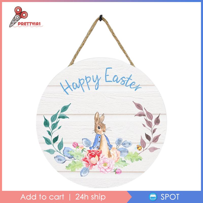 [Prettyia1] Móc Treo Cửa Họa Tiết Thỏ Phục Sinh Trang Trí Nhà Cửa Phong Cách C