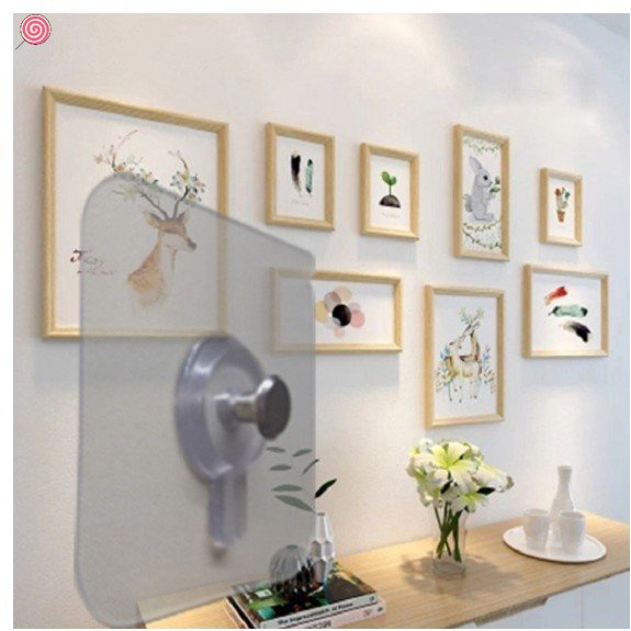 Set 6 Móc Treo Khung Ảnh Tự Dính Không Để Lại Dấu Vết Tiện Dụng HSU