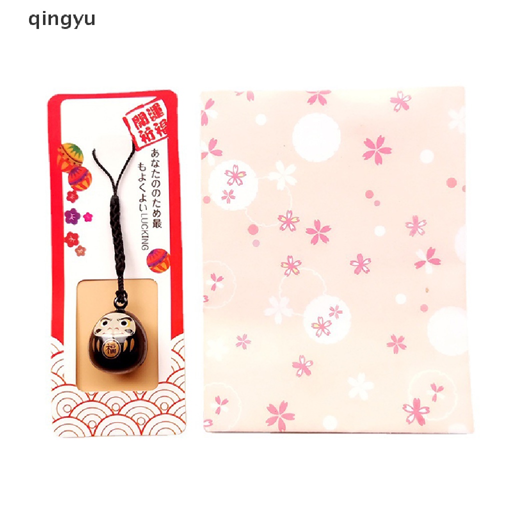 Qingyu Móc Khóa Xe Hơi / Túi Xách / Điện Thoại Hình Mèo May Mắn Chuông Nước Bằng Đồng May Mắn Dễ Thương Làm Quà Tặng PLI