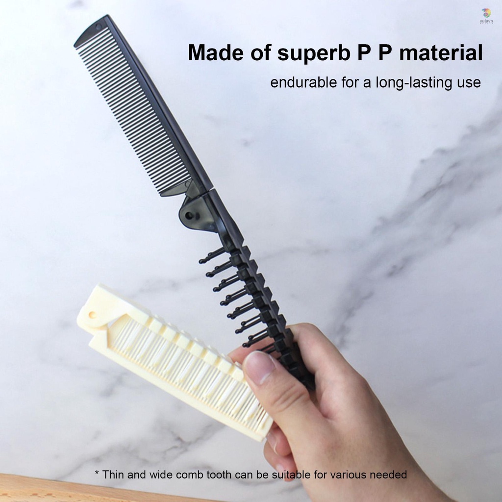 Lược Chải Tóc Gấp Gọn Bỏ Túi Tiện Dụng Cho Du Lịch