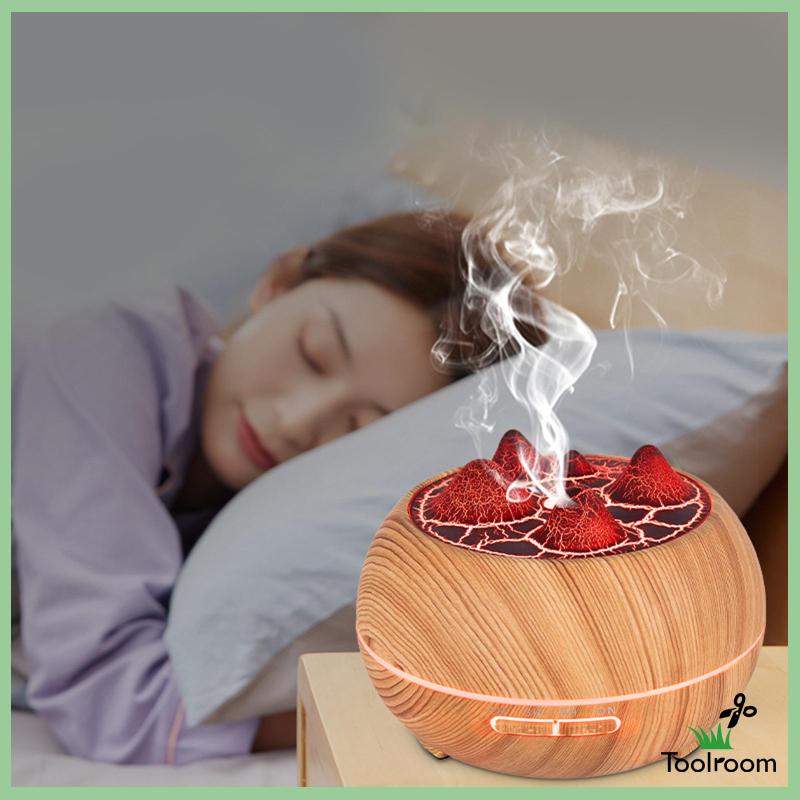 Máy Khuếch Tán Tinh Dầu 400ml Có Đèn Ngủ Hẹn Giờ Tiện Dụng Cho Gia Đình