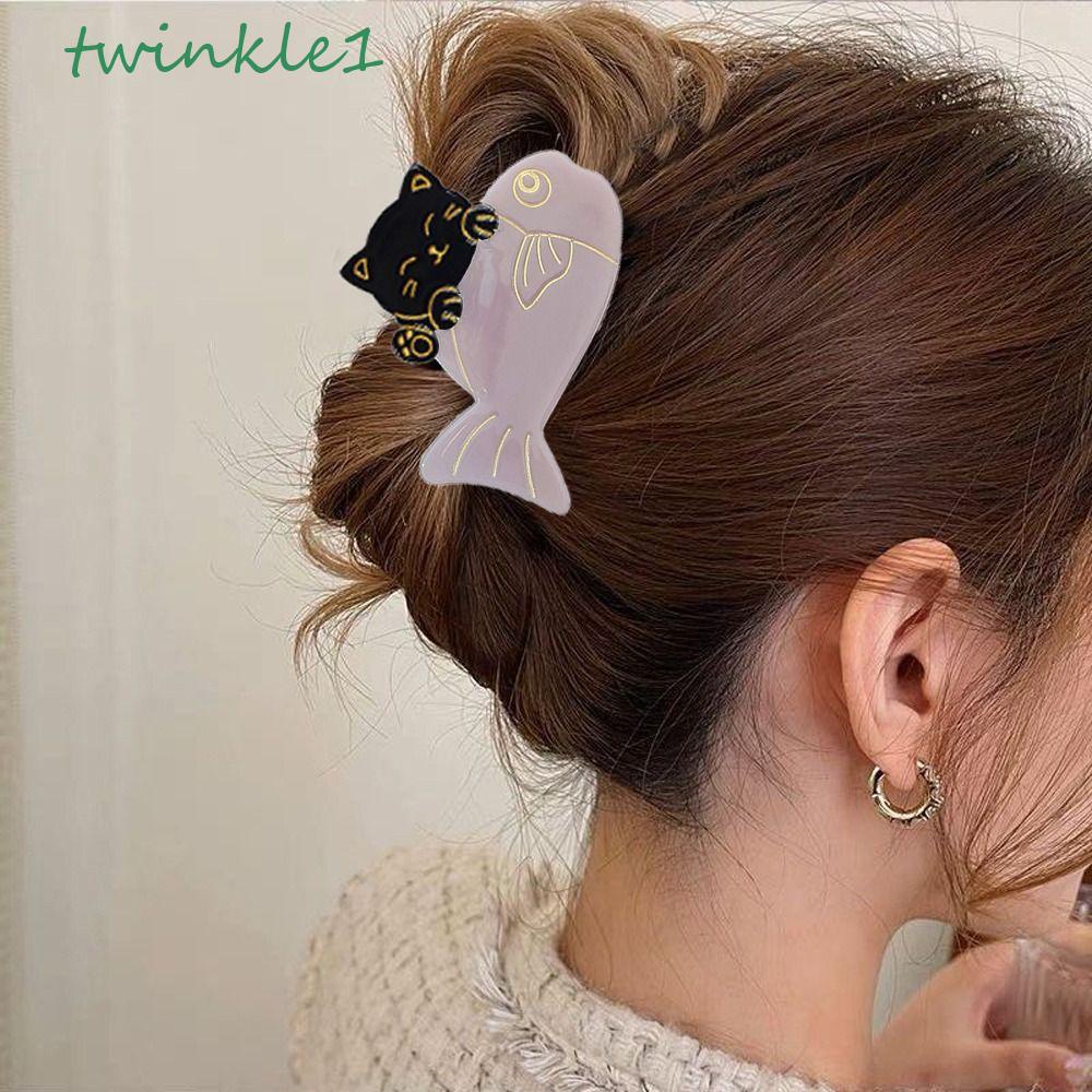 Kẹp Tóc Hình Cá Mập Lấp Lánh Phong Cách Nhật Hàn Thời Trang