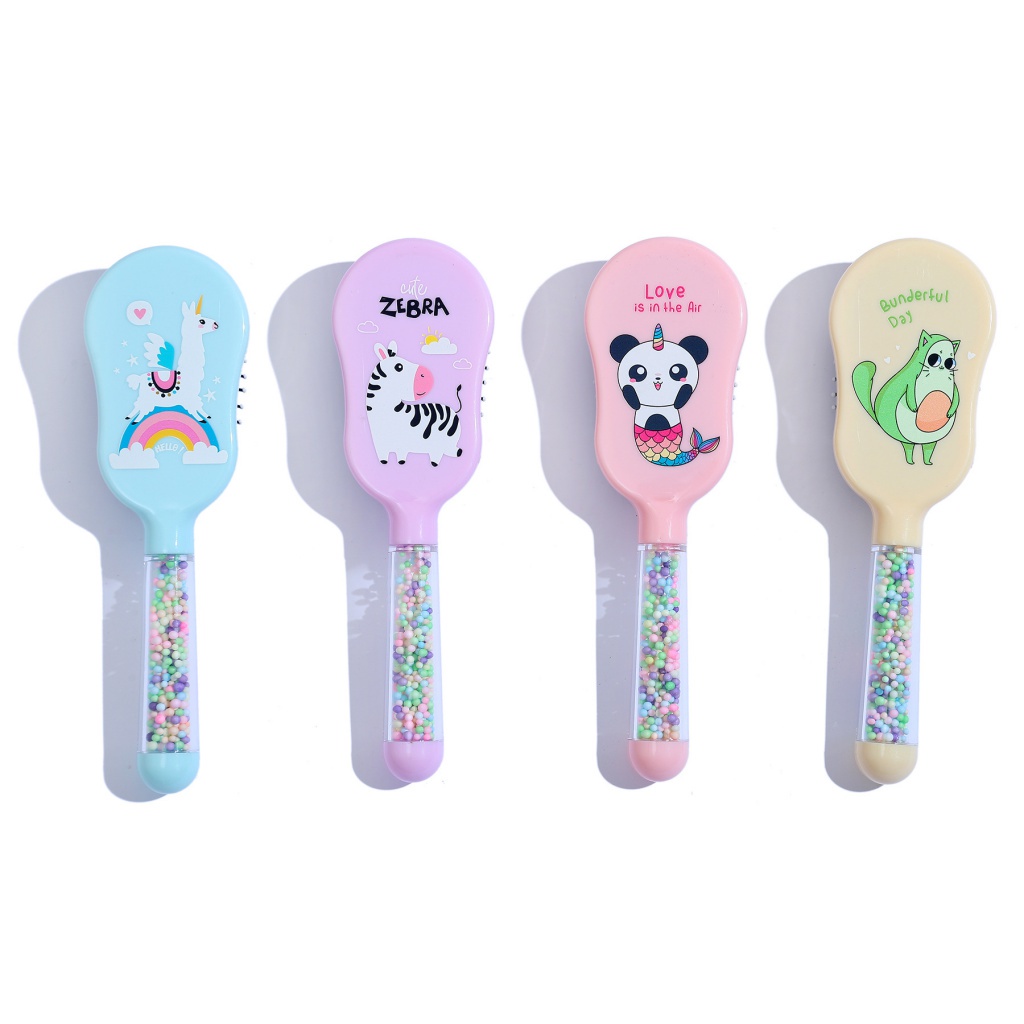 [Hàng Có Sẵn!!]Lược Chải Tóc Túi Khí Hình Quả Bơ Hoạt Hình Không Tĩnh Điện Mát Xa Da Đầu Cho Trẻ Em