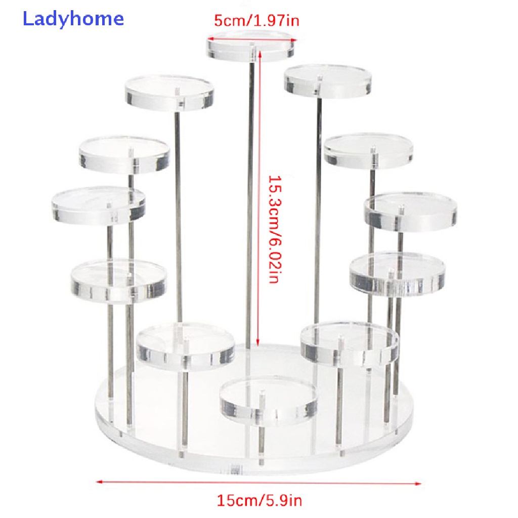 Giá Đỡ Trưng Bày Bánh Cupcake Nhiều Tầng Bằng Acrylic