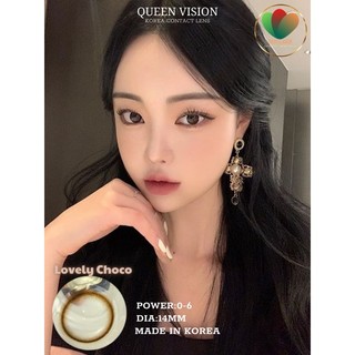Kính áp tròng Queen Vision Cận 2 Độ Brown Choco