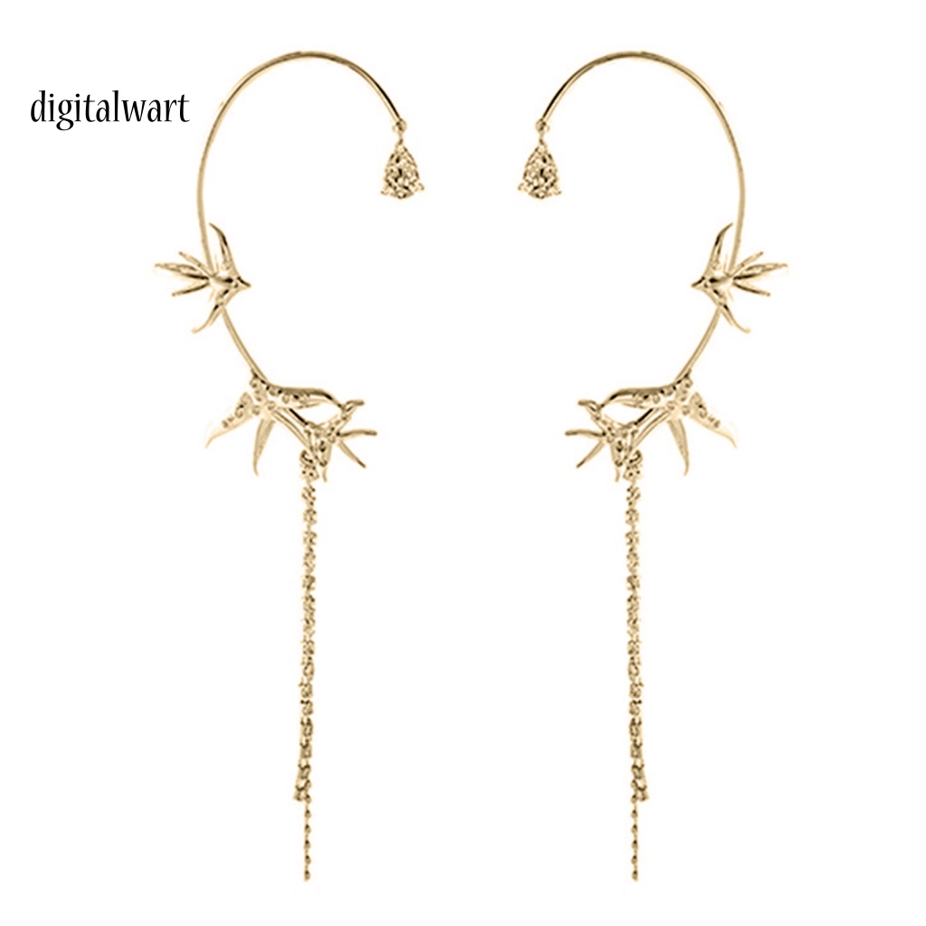 Kỹ Thuật Số| 1 Đôi Bông Tai Tua Rua Hình Chim Én Thời Trang Nữ