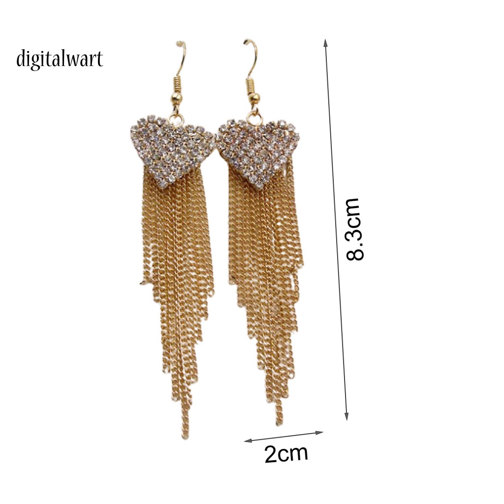 Kỹ Thuật Số| 1 Đôi Bông Tai Xỏ Lỗ Hình Trái Tim Bằng Hợp Kim Trang Trí Hàng Ngày