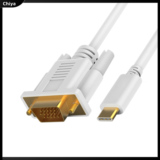 Dây Cáp Chuyển Đổi Usb Type-c Sang VGA 1920 * 1200 @ 60hz Dài 1.8M
