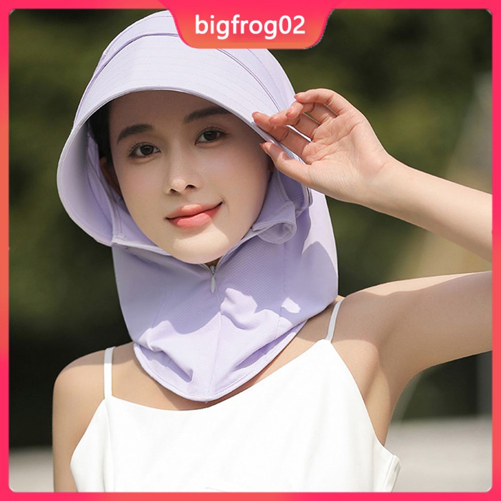 Mũ Chống Nắng Kèm Mặt Nạ Bảo Vệ Cổ Chống Nắng Tiện Dụng Cho Nữ
