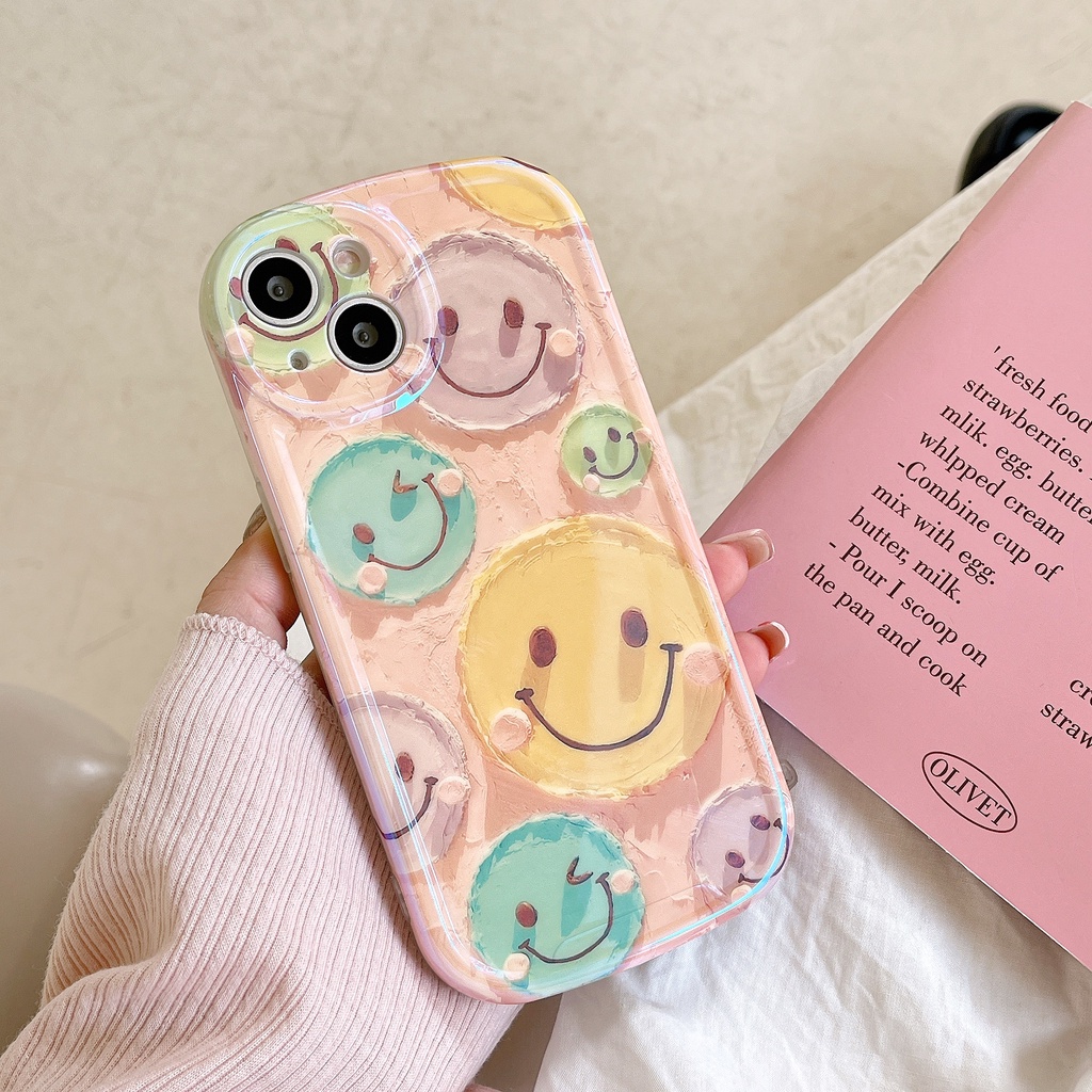 Ốp Điện Thoại TPU Mềm Chống Sốc Họa Tiết Mặt Cười Cho IPhone 14 13 12 11 Pro MAX X XR XS MAX 14PLUS