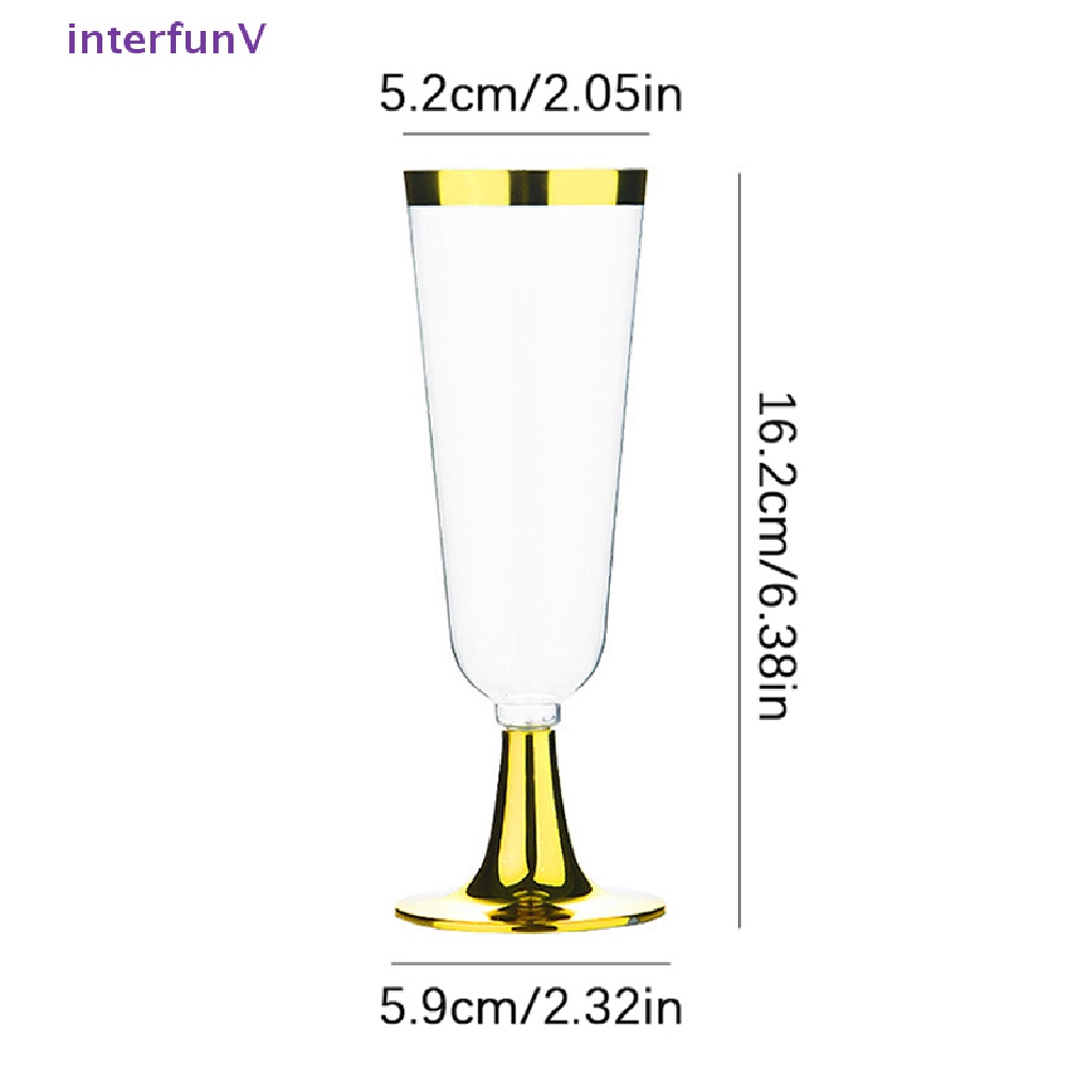 [InterfunV] Ly Nhựa Uống Rượu Cocktail / Rượu Sâm Banh Dùng Một Lần 150ML [Mới]