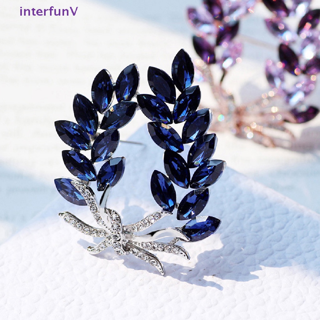 [InterfunV] Ghim Cài Áo Hình Hoa Bauhinia Pha Lê Thời Trang Mới [Mới]