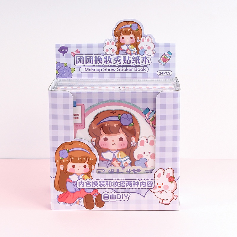 1 Miếng Dán Trang Điểm Kiểu Dáng Hoạt Hình Dễ Thương Cho Bé Gái