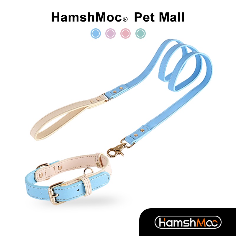 HamshMoc Vòng Cổ Hamsa BằNg Da Cho Thú Cưng