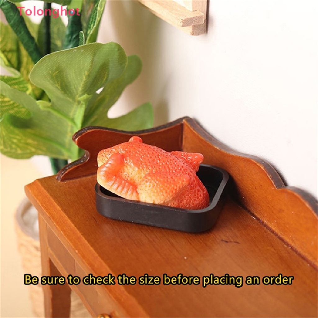 1 Bộ Mô Hình Gà Nướng Có Khay Đựng Thức Ăn Trang Trí Nhà Búp Bê Tỉ Lệ 1: 12