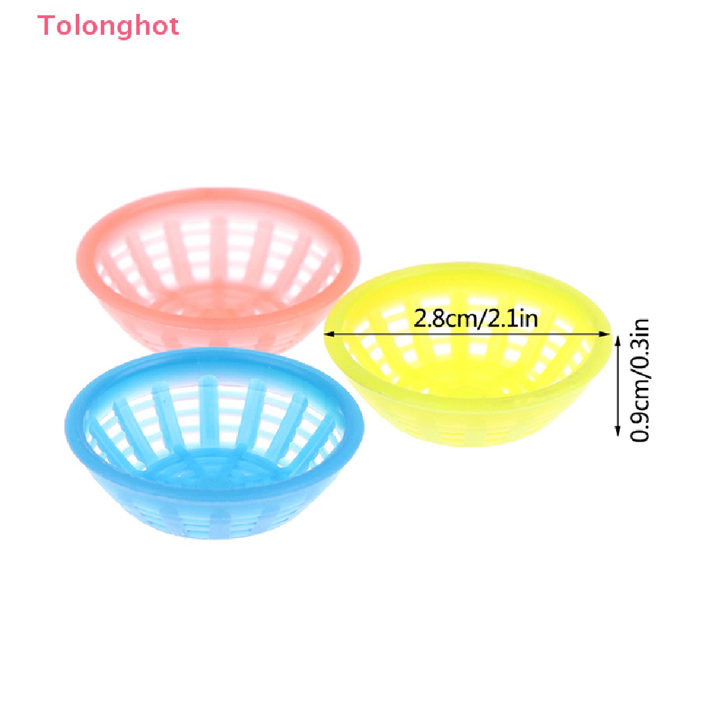 Bộ 3 Rổ Đựng Thực Phẩm Tỉ Lệ 1: 12 Trang Trí Nhà Búp Bê