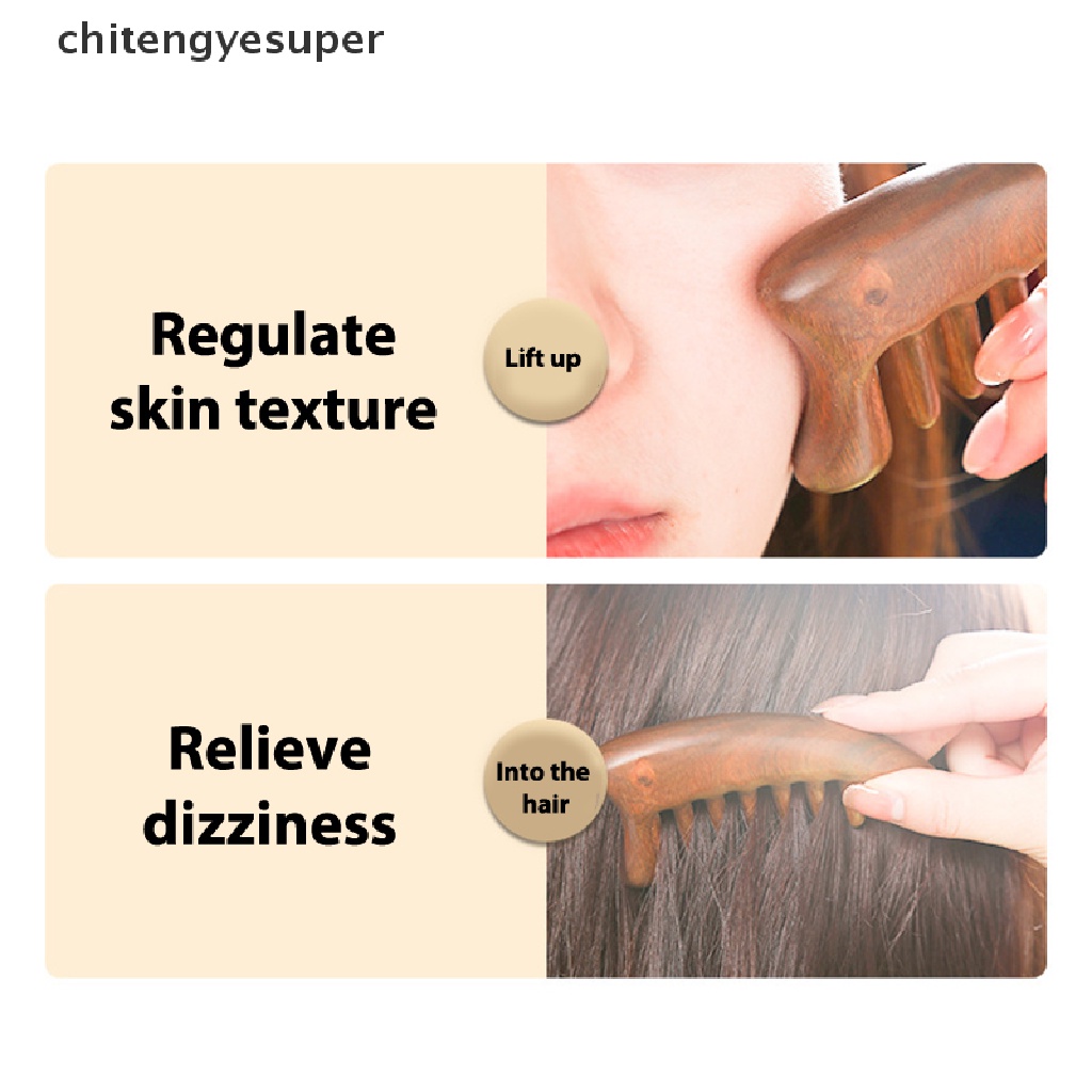 Lược Mát Xa Hai Đầu Răng Thưa Chitengyesuper