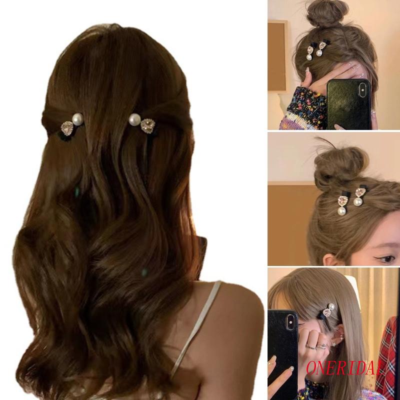 Kẹp Tóc Đính Pha Lê Phong Cách Pháp Thanh Lịch Dành Cho Nữ