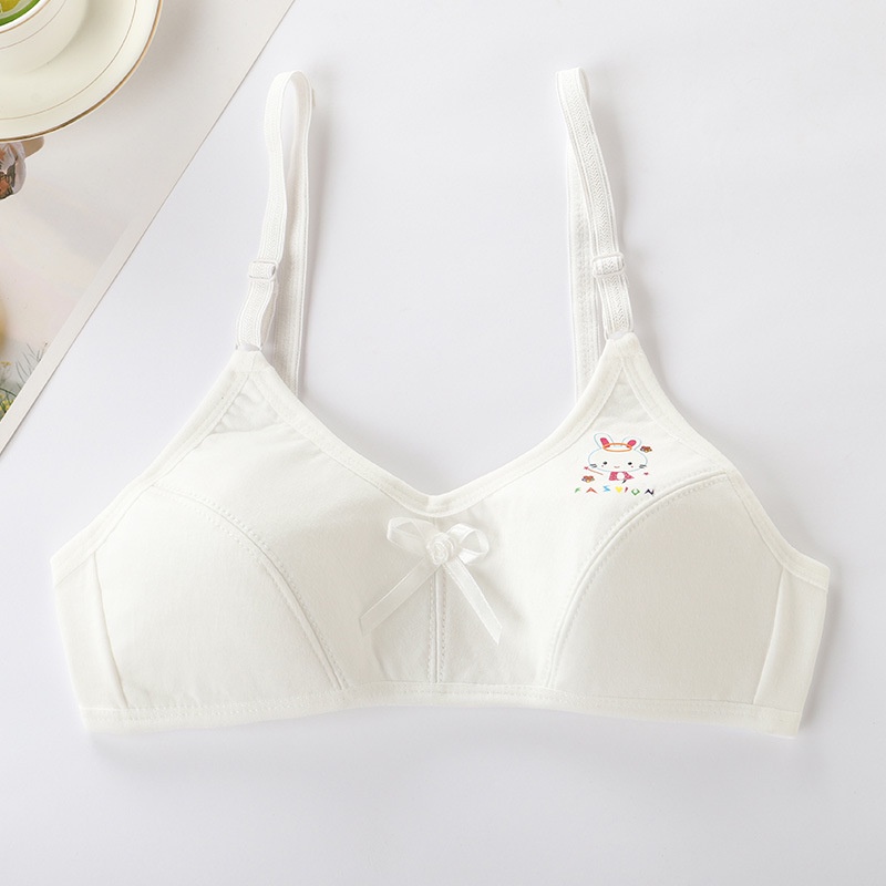 Áo Lót Hai Dây Bằng Cotton Có Thể Điều Chỉnh Cho Bé Gái 10-13 Tuổi