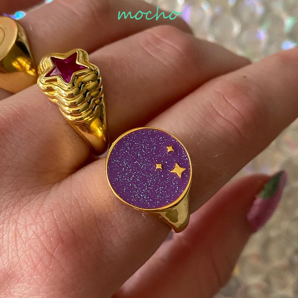 Nhẫn Đeo Tay Họa Tiết Cherry Nhiều Màu Sắc Phong Cách Vintage Cho Nữ|Trang Sức Thời Trang