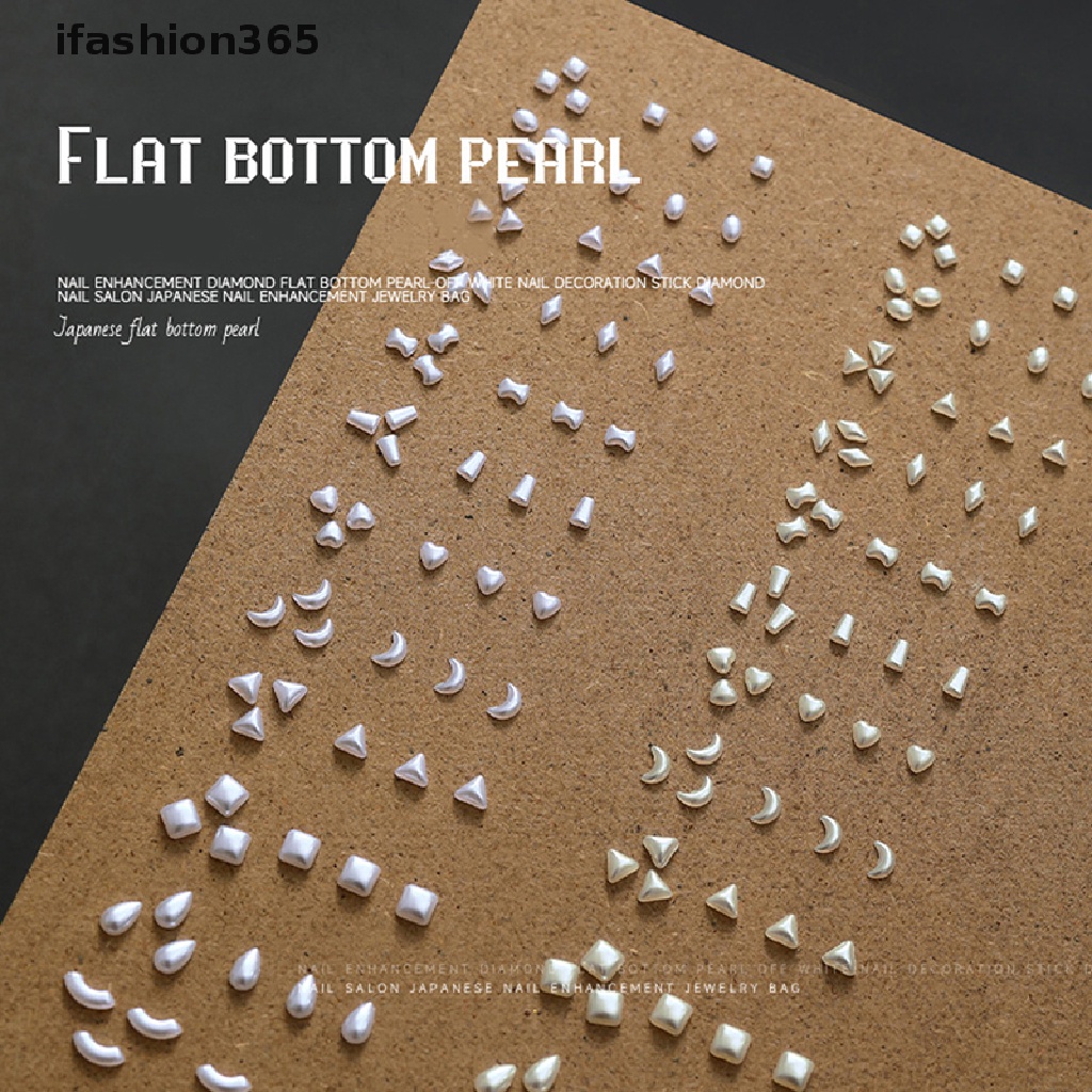 Set 100 Hạt Ngọc Trai 3D Tự Nhiên Dùng Trang Trí Móng Tay Nghệ Thuật