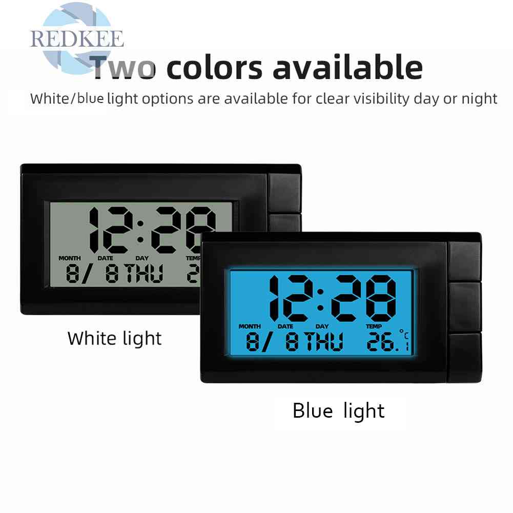 Đồng Hồ Kỹ Thuật Số Tự Động 2 Trong 1 Cho Xe Hơi