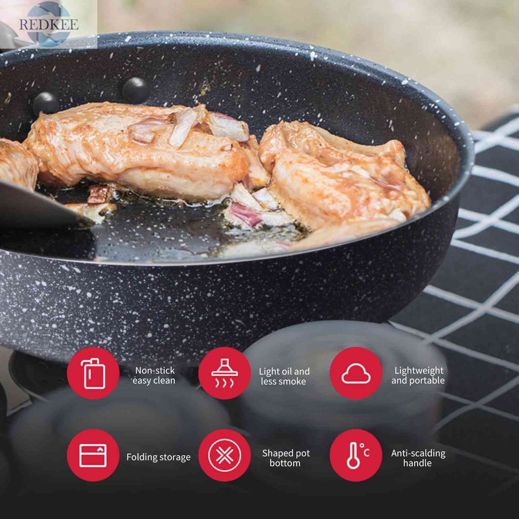 Chảo Chiên Chống Dính Chịu Được Sức Nặng Dùng Cho Cắm Trại