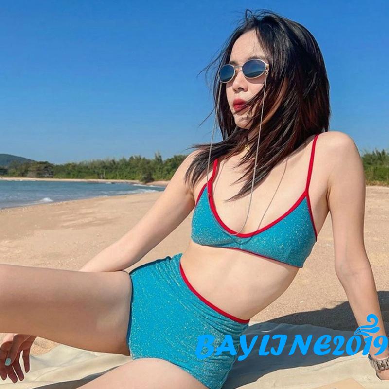 Bộ Áo Croptop Hai Dây 2 Dây + Quần Short Thời Trang Mùa Hè Cho Nữ