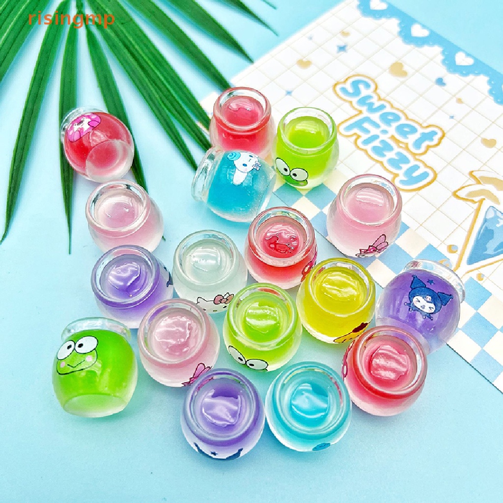 Set 2 Lọ Mật Ong Mini Bằng Nhựa Resin Phát Sáng Dễ Thương Trang Trí Nhà Cửa