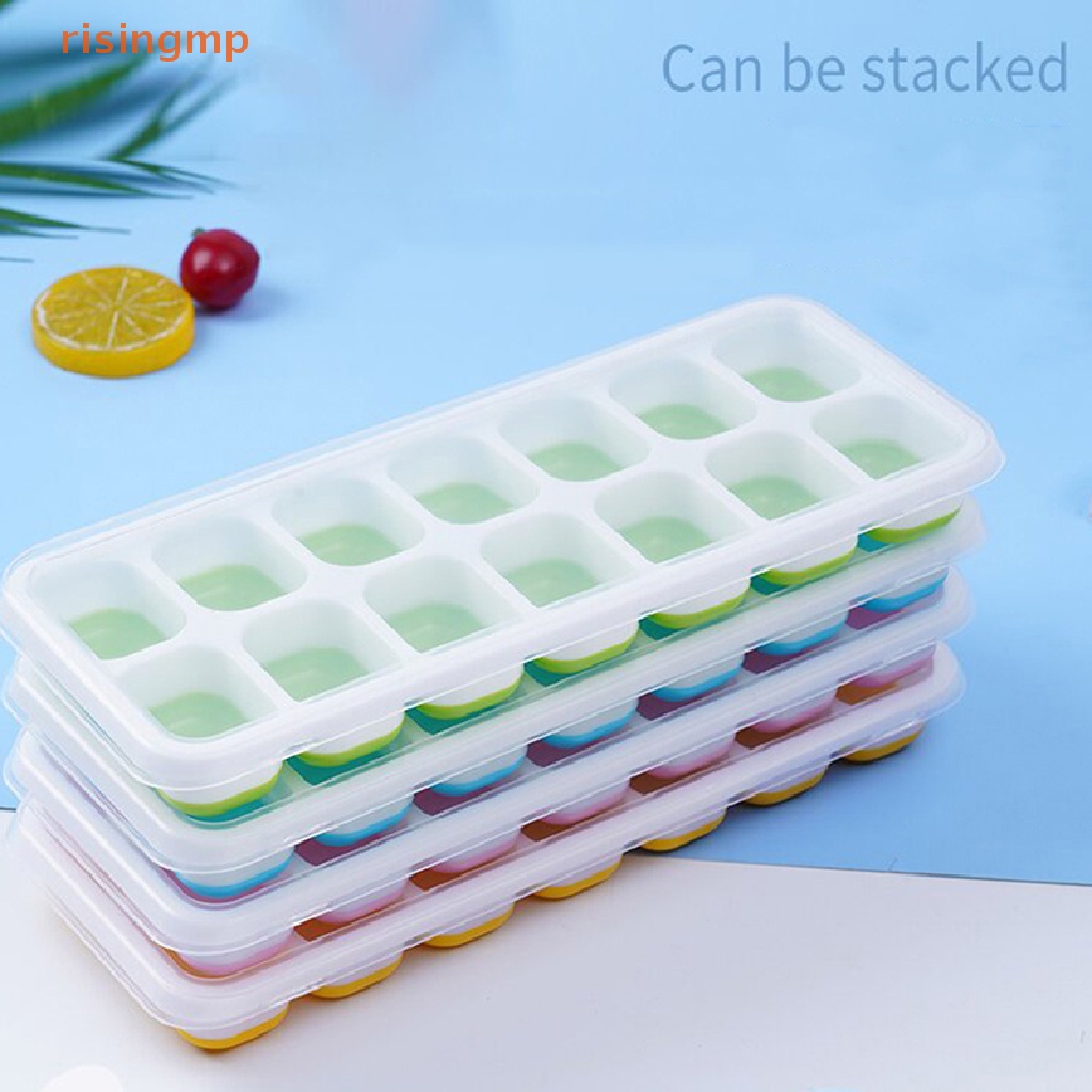 1 Khuôn Silicone Làm Đá Viên 14 Ô Hình Vuông DIY