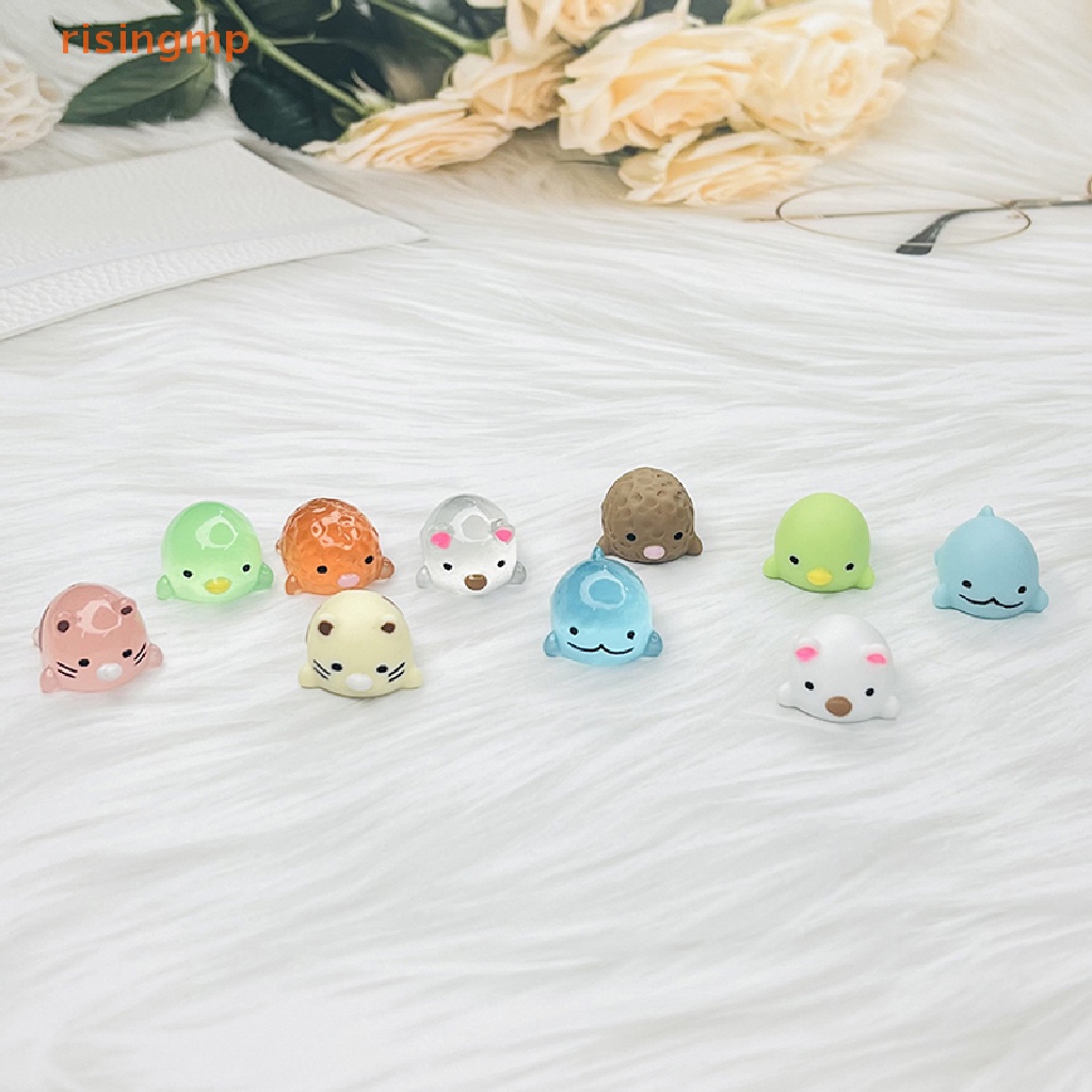 [risingmp] 5 Đồ trang trí Trang Trí Mini Bằng Nhựa Phát Sáng Trong Bóng Tối