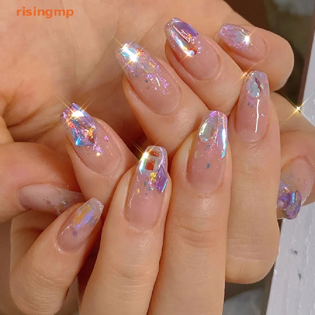 Hộp 6 Kích Cỡ AB / Hotfix Đính Đá Pha Lê Nhiều Màu Sắc