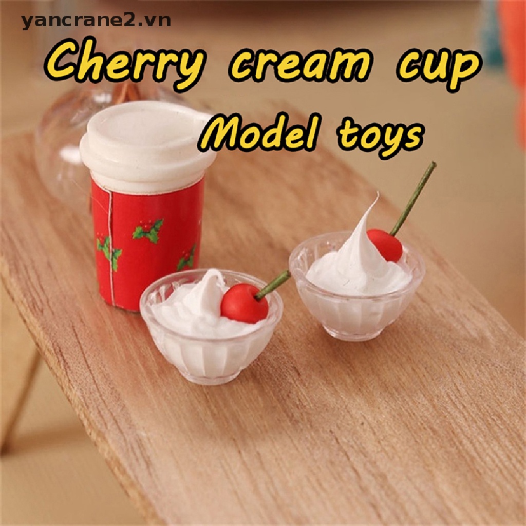 Set 1 / 2 / 1 / 12 Ly Kem / Cherry Trang Trí Nhà Búp Bê