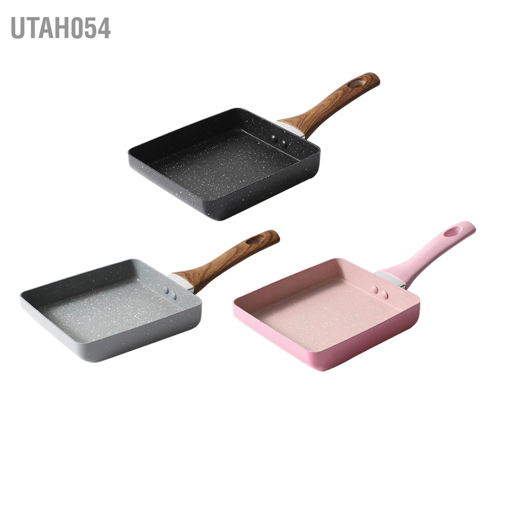 Utah054 Chảo Tamagoyaki Chống Dính Mini Nhật Bản Trứng Tráng Ăn Sáng Phẳng Cho Phụ Kiện Nhà Bếp