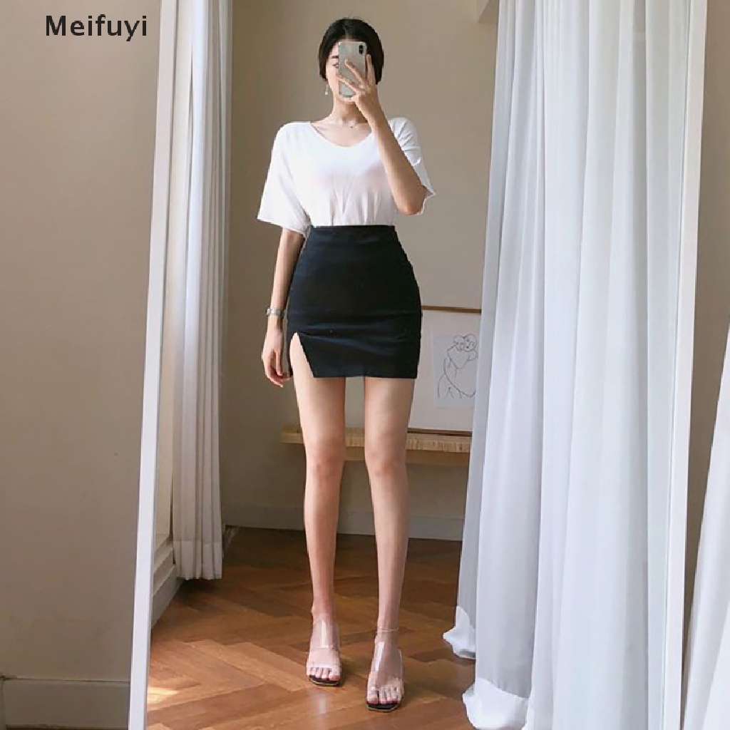 [Meifuyi] Chân Váy Lưng Cao Dáng Ôm Gợi Cảm Thời Trang Mùa Hè Cho Nữ