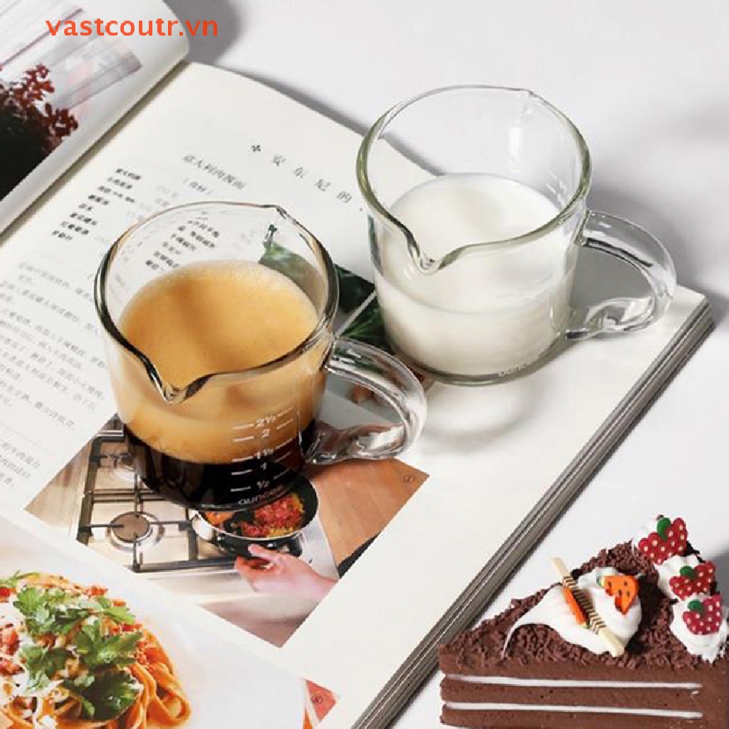 Cốc Đong Bằng Thủy Tinh Borosilicate 70 / 75ml Hai Đầu Đóng Và Đóng