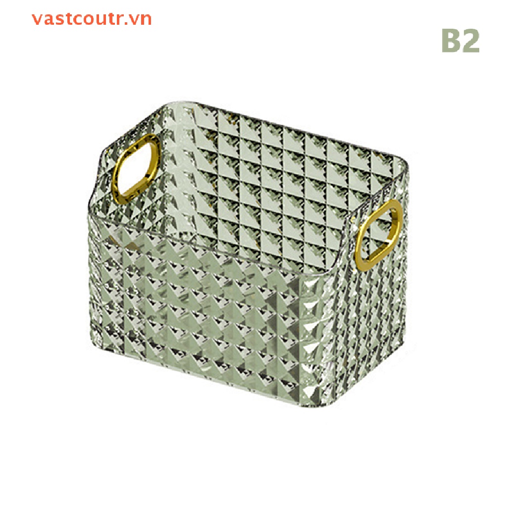 Hộp Đựng Đồ Trang Điểm / Mỹ Phẩm Để Bàn Trong Suốt