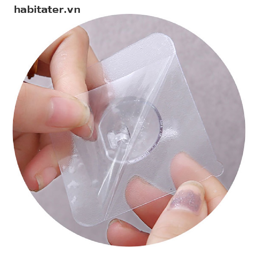 Set 5 Móc Treo Đồ Dán Tường Vô Hình Không Cần Đục Lỗ Cho Nhà Bếp Nhà Tắm