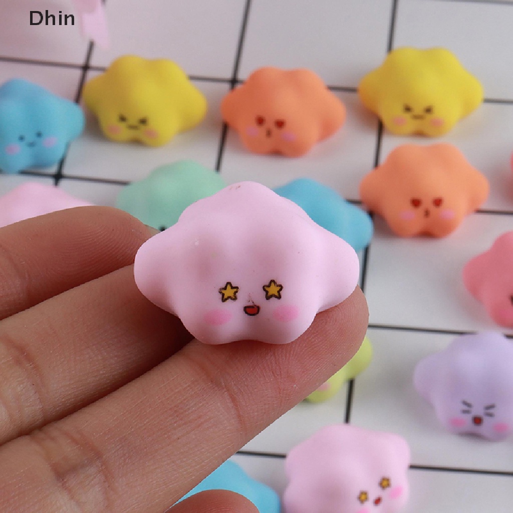 [Dhin] Bộ 3 Mô Hình Trang Trí Điện Thoại Hình Đám Mây Makaron Phát Quang Đáng Yêu diy